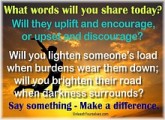 What Words Will You Share Today?