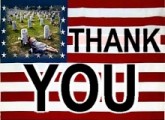 For your sacrifice; Thank you